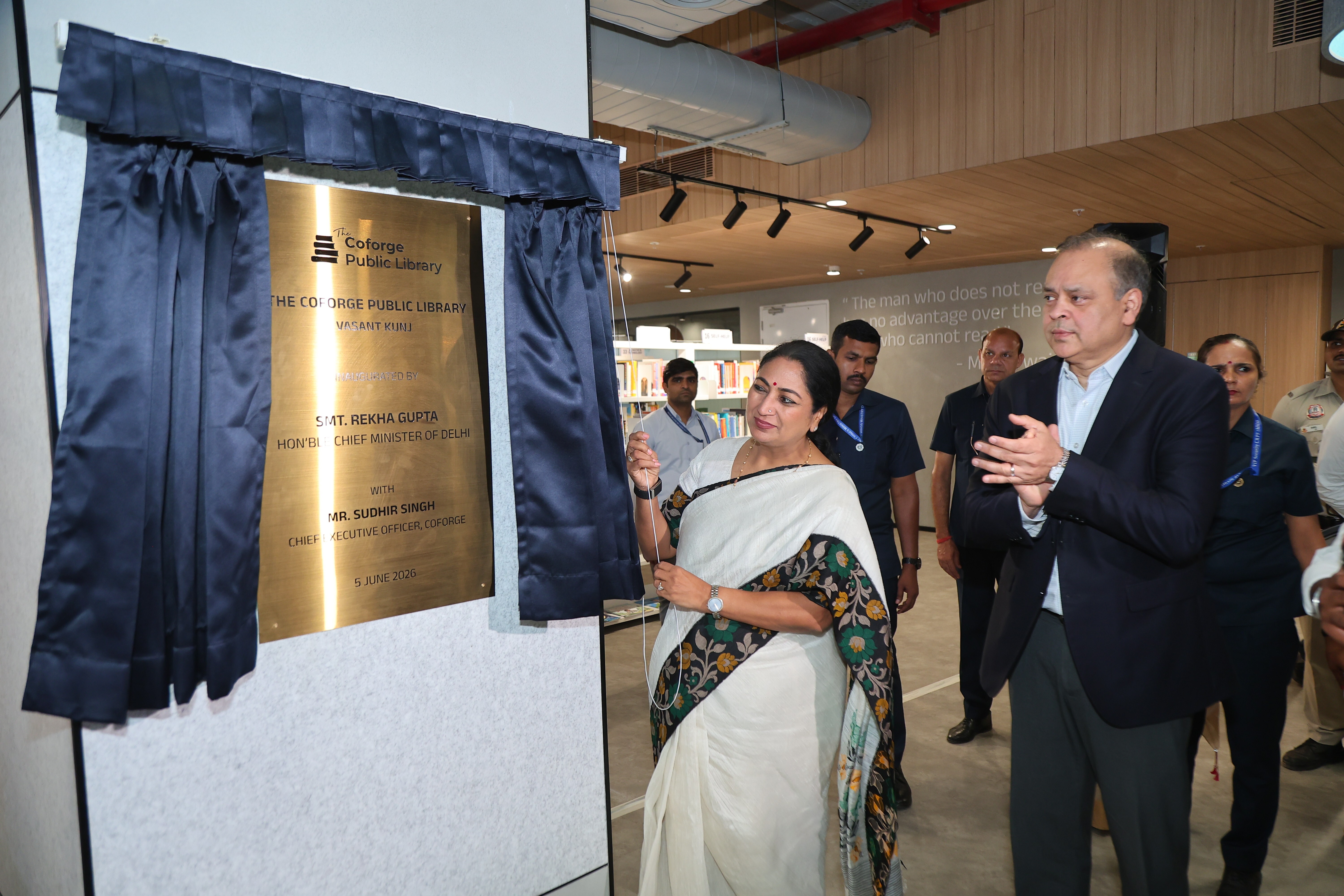 Coforge Opened Its Fourth Public Library in India at Vasant Kunj, New Delhi